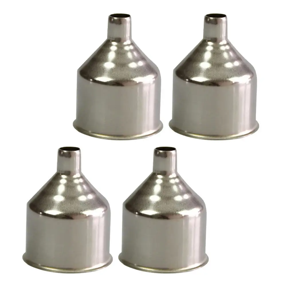 4Pcs Stainless Steel Funnel Set High Quality Kitchen Cooking Tool for Efficient Liquid Wine Juice Soy Sauce Jam