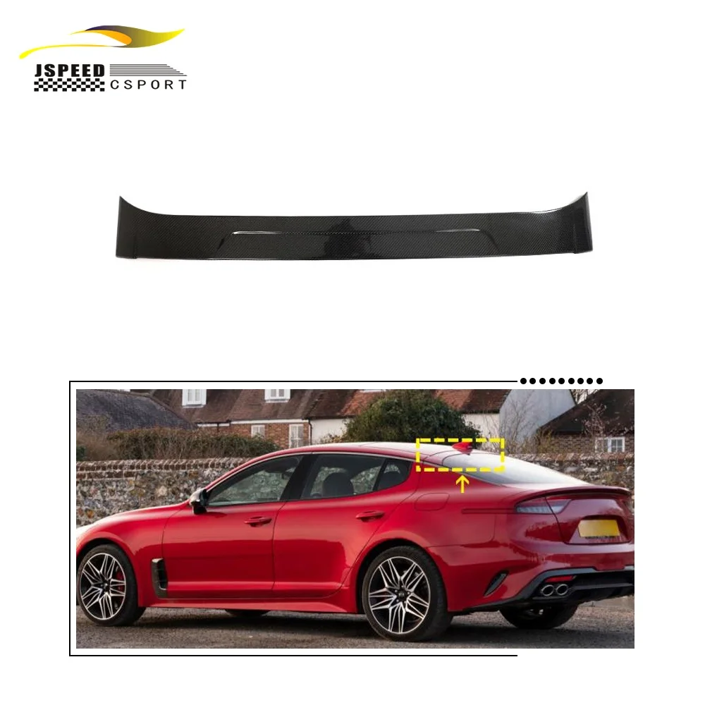 

Suitable for The true carbon fiber roof spoiler of the Kia STINGER 2018-2022