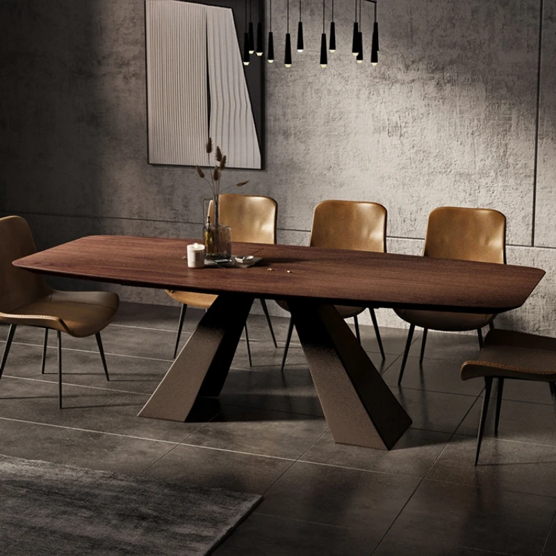 Tavolo da pranzo moderno nordico Tavolo da pranzo per alimenti di lusso Newclassic impermeabile Ingresso Mobili per la casa in legno di design di bellezza