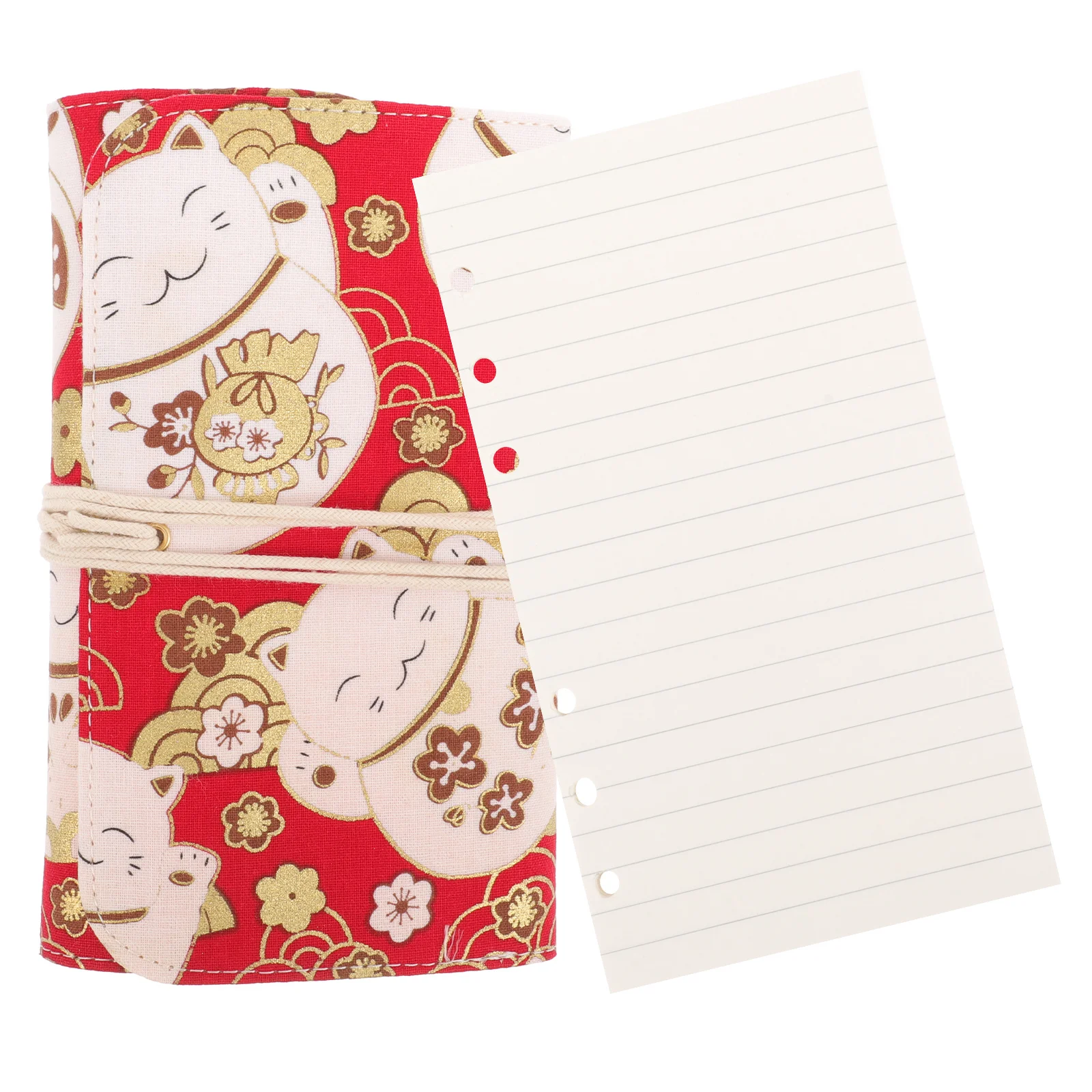 دفتر ملاحظات A6 بتصميم كرتوني لطيف، مخطط توفير المال، منظم مالي محمول ذو أوراق فضفاضة للليابانيين