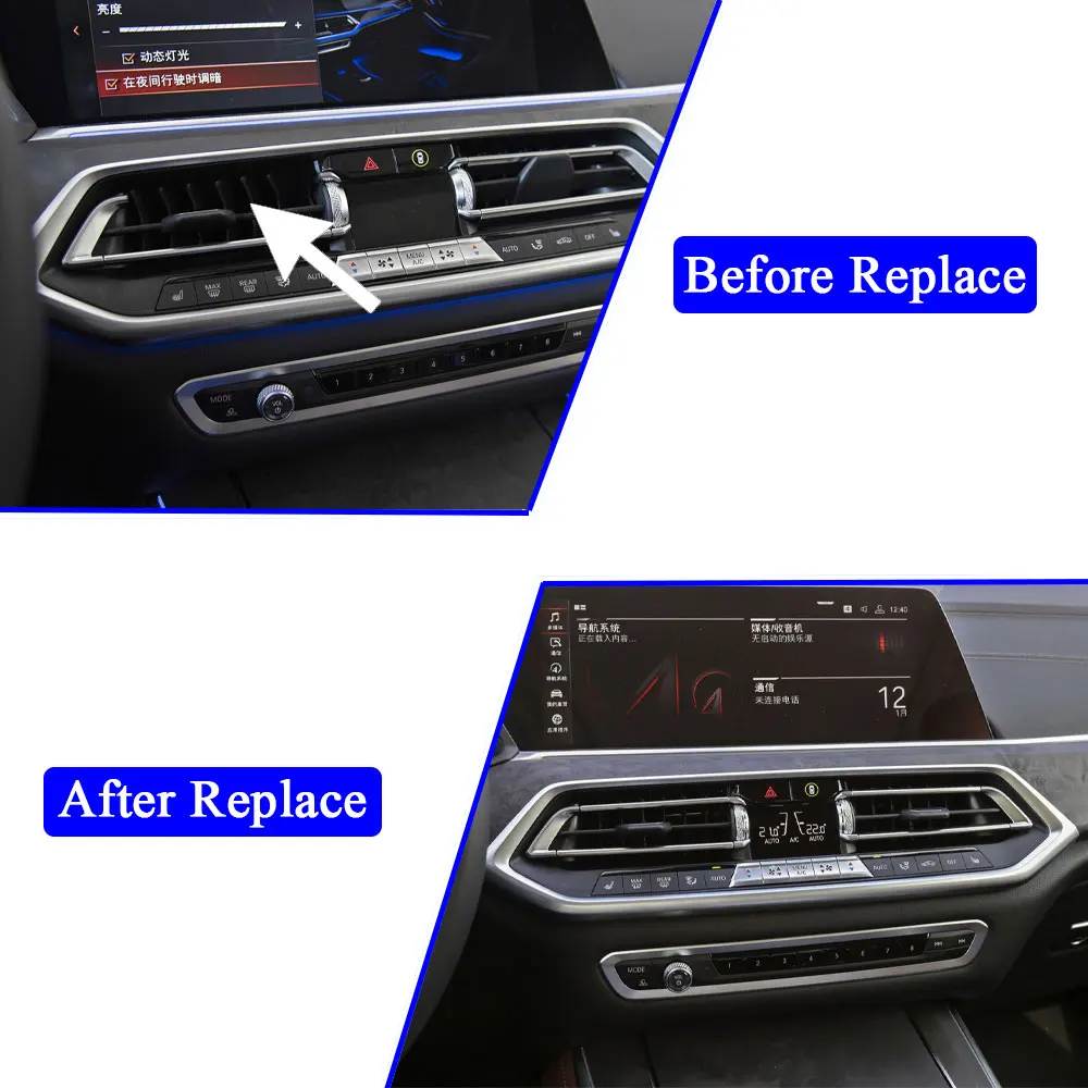 Dashboard Midden Links Rechts Ac Air Vent Grille Outlet Reparatie Kit Auto Accessoires Voor Bmw X 5X6X7 Serie G05 G06 G07 64119458543