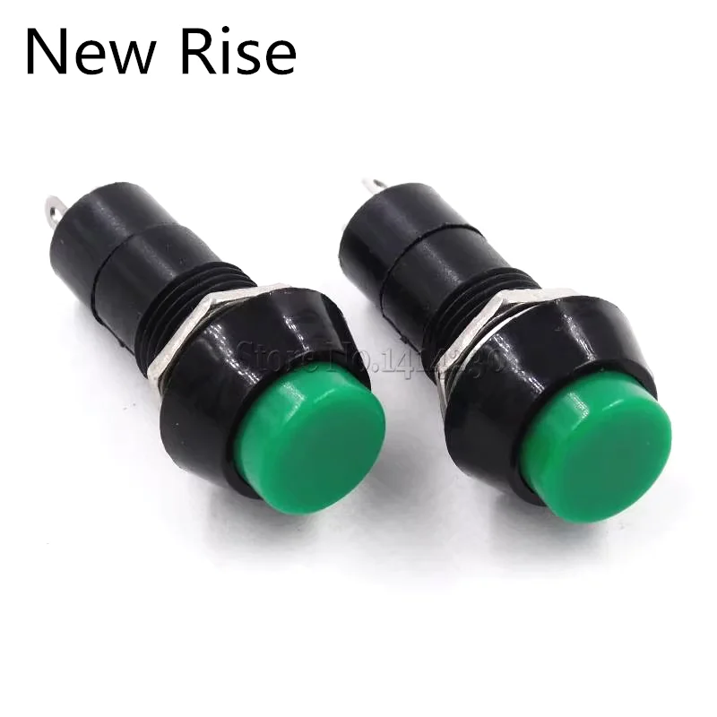 

Круглый кнопочный переключатель PBS-11A, 10 шт., самоблокирующийся, 250 В переменного тока, 1 А, зеленый