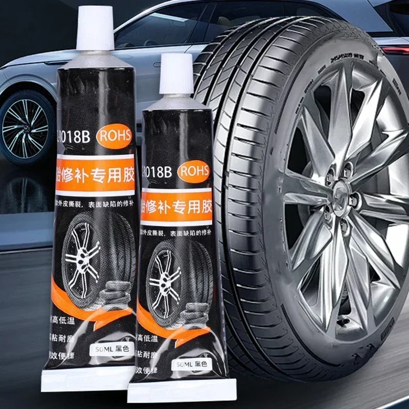 Tire Repair Glue Waterproof & High Temperature Resistant Black Sealing Waterproof And High-Temperature Resistant Repair Adhesive