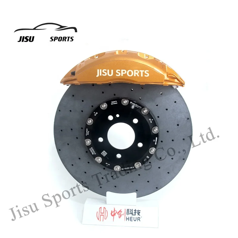 17-20 Inch Wheel 6/4 Pot Big Brake Caliper Kit 2PC Drilled Brake Disc Rotor Upgrade Parts for Luxury Sedans
