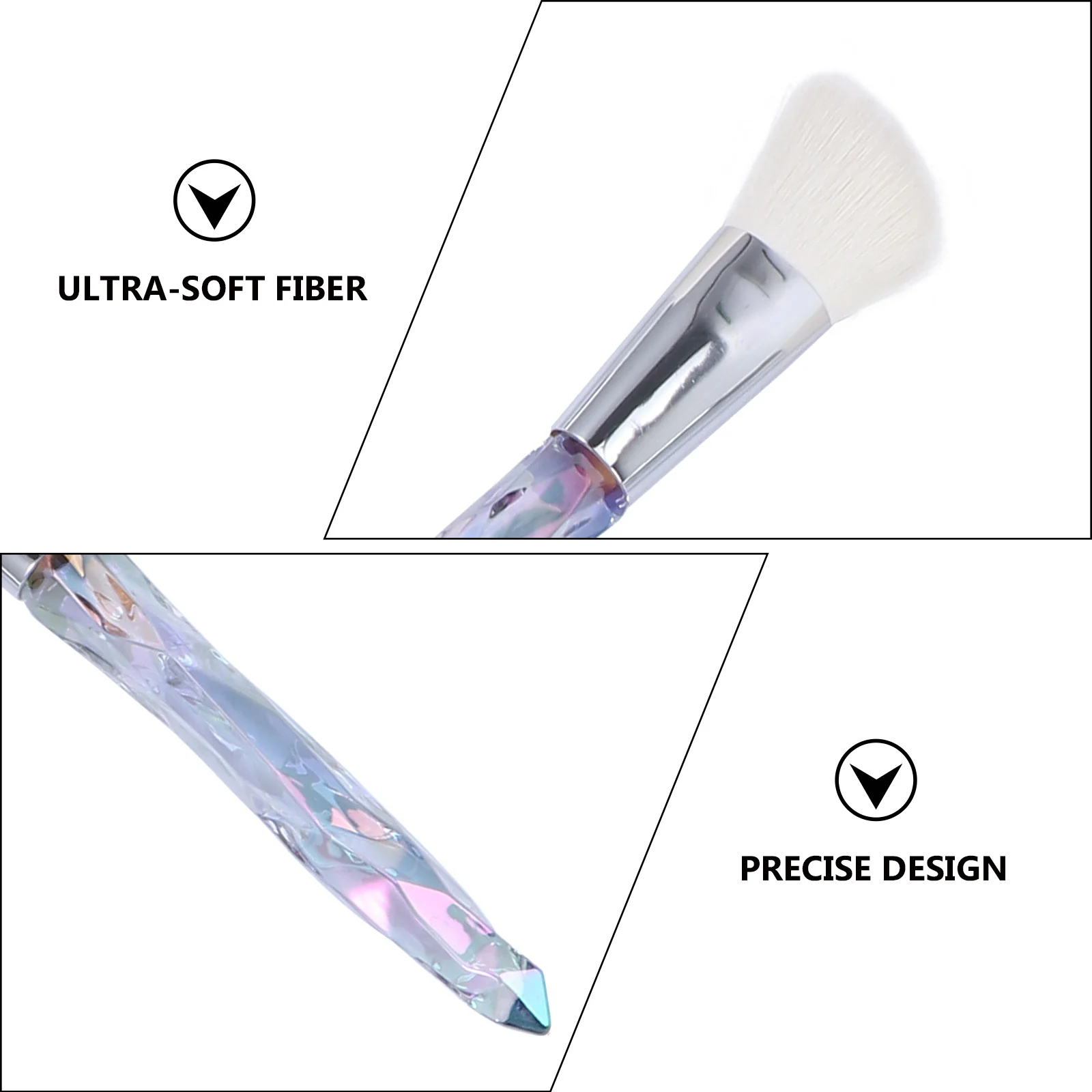 10-teiliges Pinsel-Set, ultraweiches Faserhaar für makellose Anwendung, Gesichtspuder, Rouge, Textmarker, Lidschatten, professionell