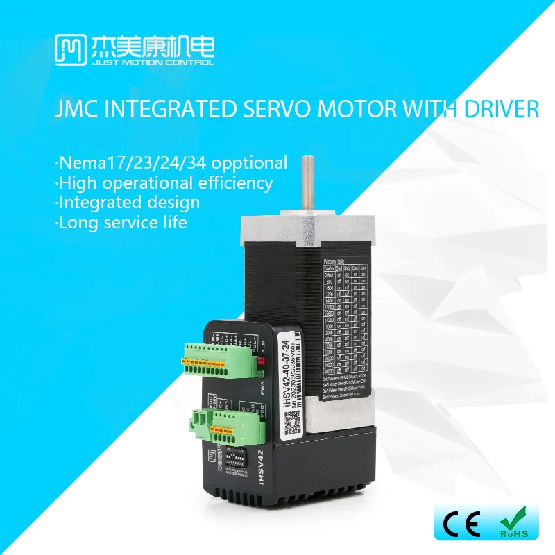 

JMC Integrated servo motor robot arm servo motor 0.185Nm easy servo motor