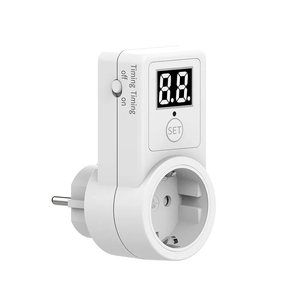 

​EU Timing Socket 2 Digit Display Timer Universal Electronic Digital Countdown Switch Mechanical 220-240V Timer Kitchen Tool