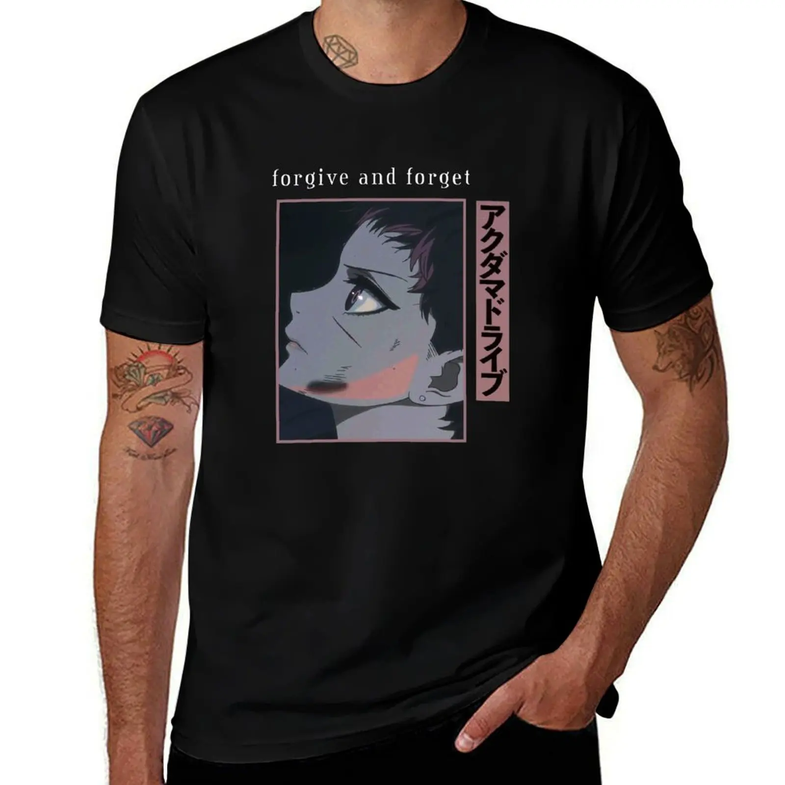 

Akudama Drive ''FORGIVE AND FORGET'' T-Shirt t shirt for man T-Shirt