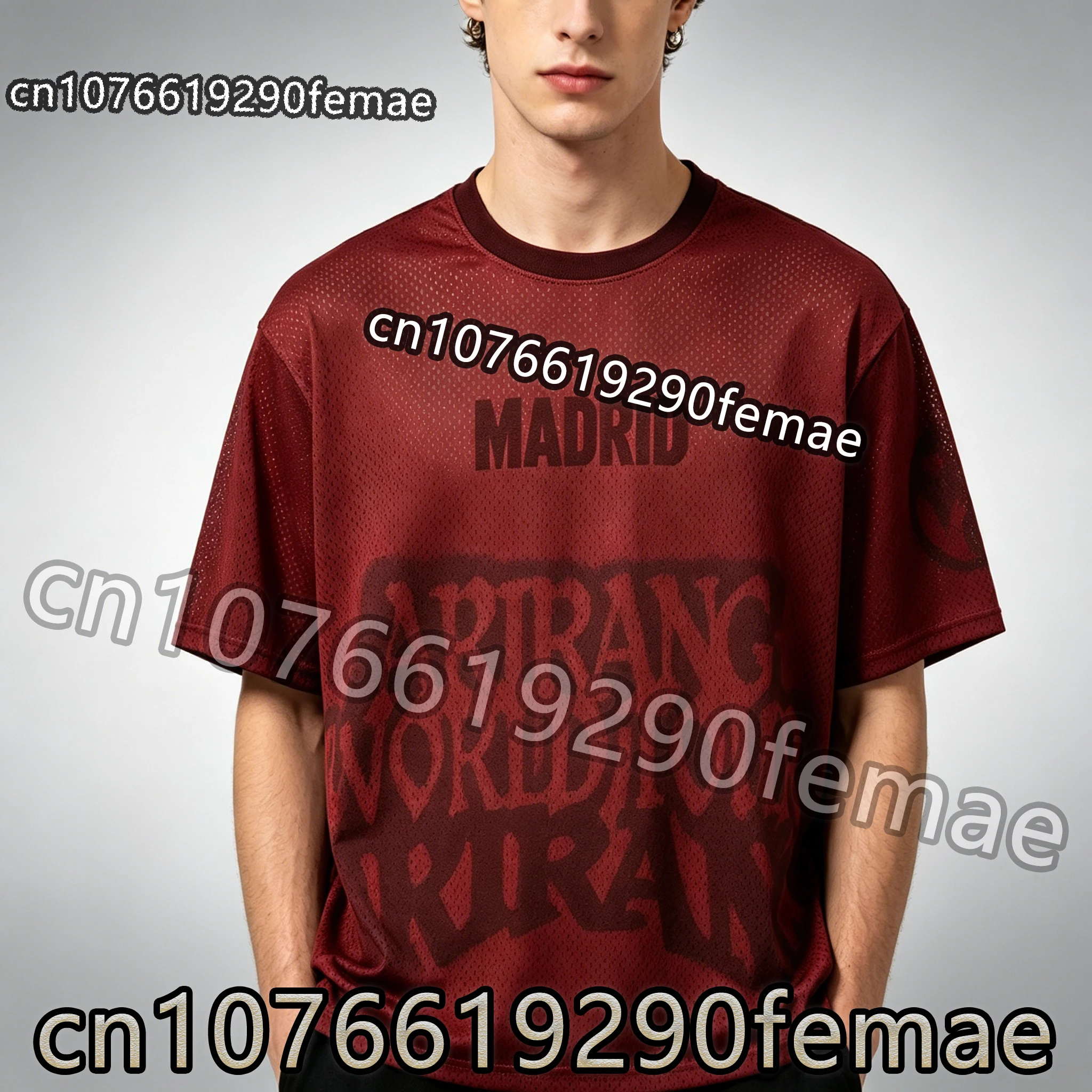 Camiseta de Hombre para Conciertos de KPOP, Verano 2026, Unisex, Diseño de la Ciudad de Madrid, Europa, Manga Corta, Camiseta para Parejas, Viajes a Europa, Festival de Música