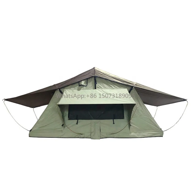 

Легкая автомобильная палатка на крыше Soft Shell, открытый кемпинг, 1,4 метра, дешевая цена, парусиновая палатка на крыше для внедорожника