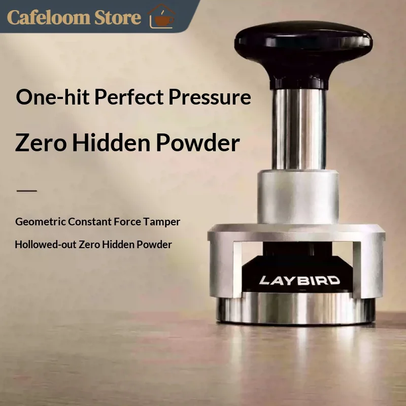 LAYBIRD Geometry Coffee Tamper Constant Pressure 53Mm 58Mm Stainless Steel Espresso Distributor For Home Barista Coffee Making