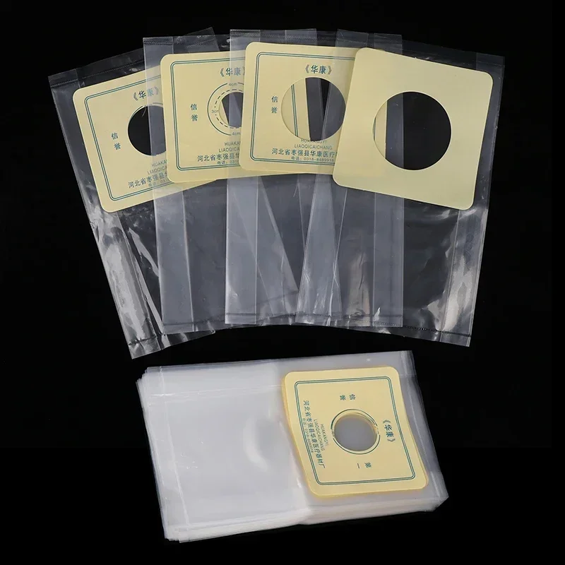 50pcs 2.5/3.5/4.5/5.5cm Disposable Drain Valve Colostomy Bags For Adults One-Piece System Ostomy Pouch