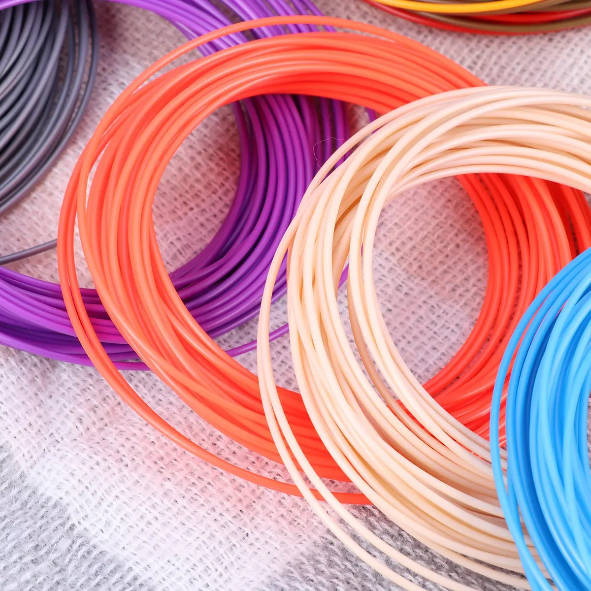 

10Pcs ABS Filament 3D Pen Refills Safe Degradable Vacuum Sealed Rolls Compatible with Standard 175Mm 3D Printer Printing