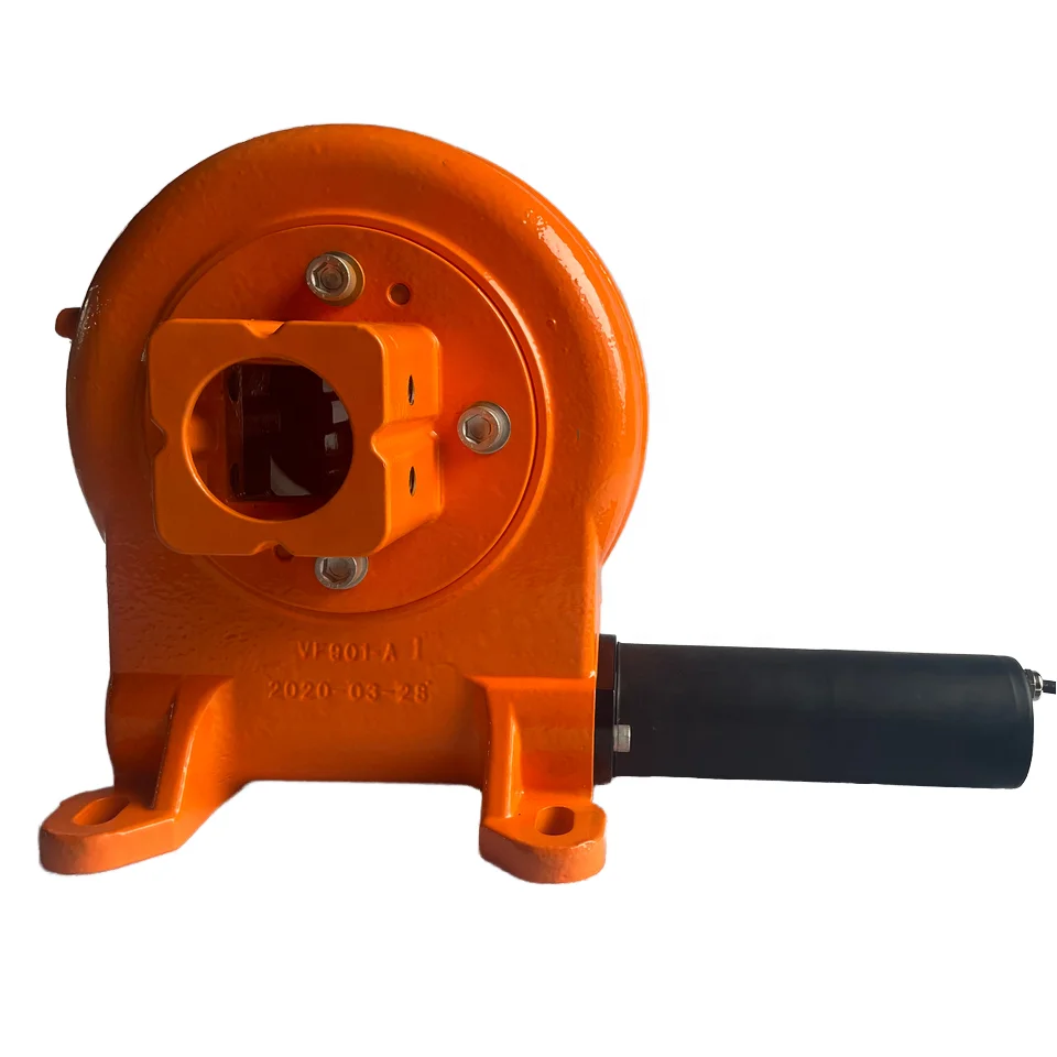 Vertical PV Module Sun Tracker with Worm Gear Reduction Motor Slewing Arrangement  VH9-61S110-RC-24H15300-REV.A
