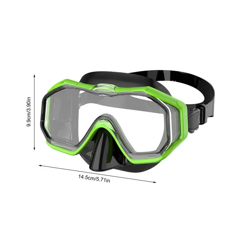 Swimming Goggles With Nos Cover Anti-Fog Clear Diving Scuba Snorkel Goggles Snorkeling Gear Pool Goggles Waterproof Kids Adult