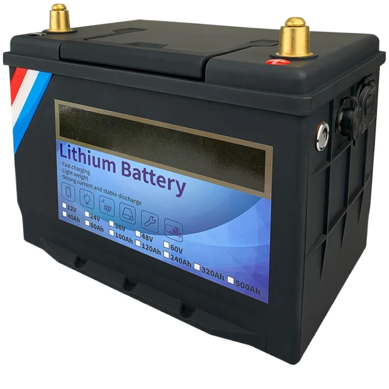 LiFePO4 Battery Pack  Lithium Power Golf Cart RV Campers Off-Road New 12V 80/100/120Ah