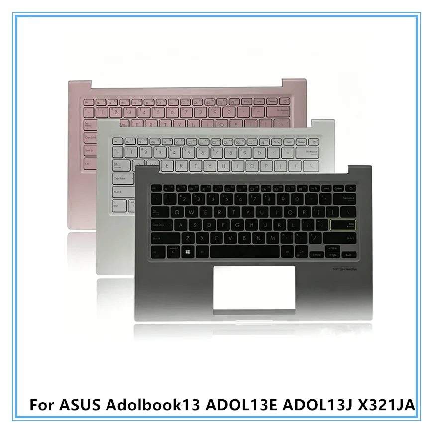 

New Palmrest Keyboard with Backlit US Layout For ASUS Adolbook13 ADOL13E ADOL13J X321JA
