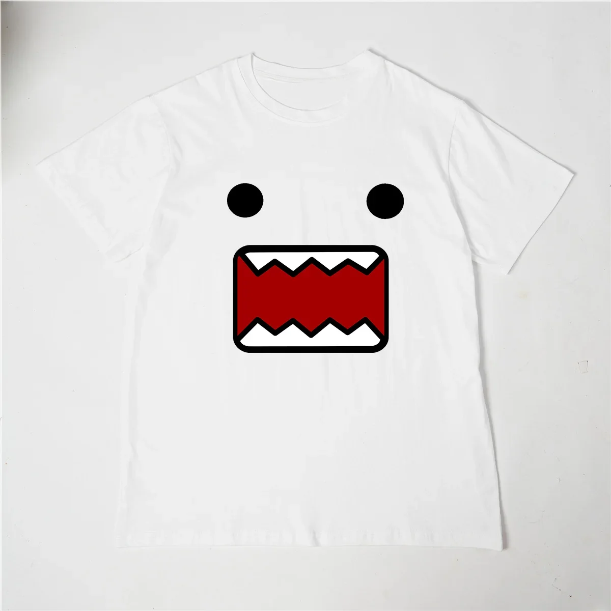 Domo Kun Babyface T-shirt Homme Men's Clothing Women's casual 100% cotton T-shirt