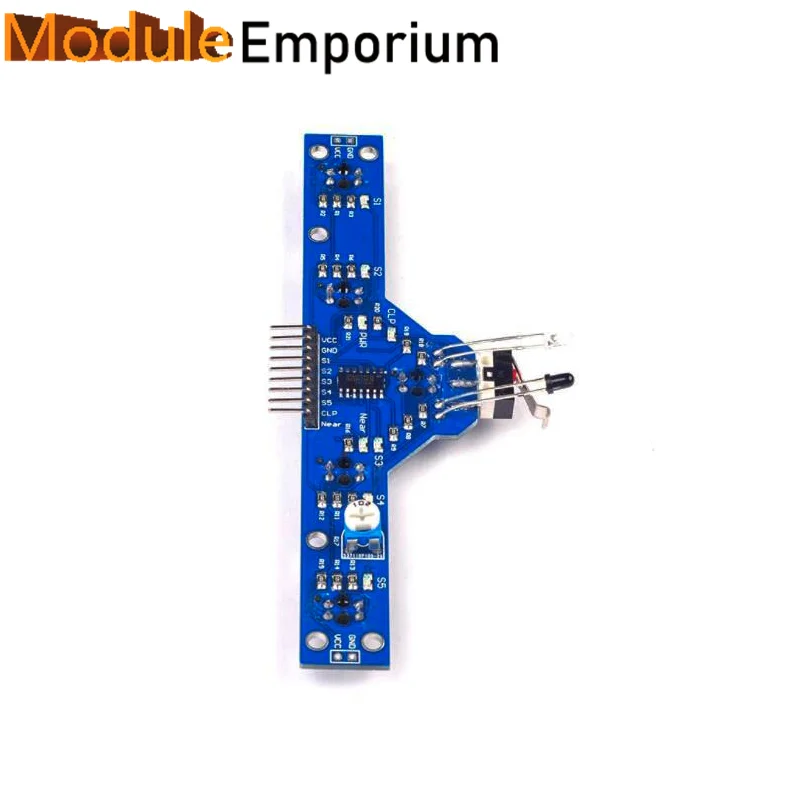 Módulo de Sensor de rastreo de 5 CANALES, Detector infrarrojo IR, Sensor de evitación de obstáculos de seguimiento, módulo de Sensor de obstáculos