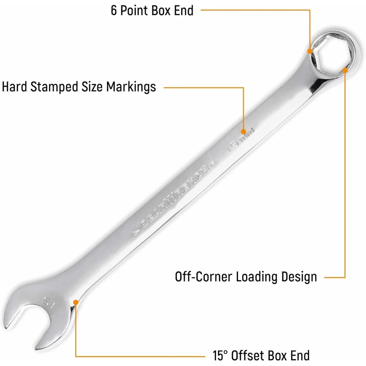 전문가용 28피스 렌치 세트, SAE/미터법 6포인트 콤비네이션 렌치