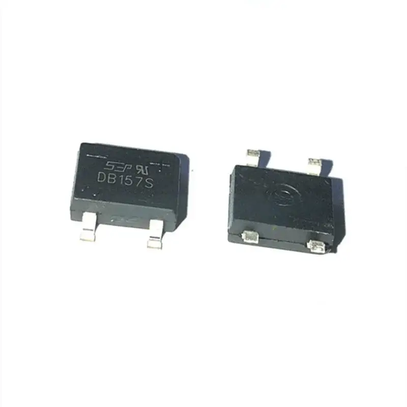 10PCS New DB157S SOP4 SMD Bridge Rectifier 1.5A 1000V Single-phase Passivated Rectifier DB157 DIP-4 Rectifier Square Bridge