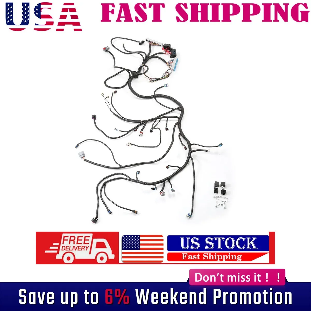 

DBW 03-07 LS Vortec Stand alone Wire Harness Drive by wire 4L60E 4.8 5.3 6.0 US!