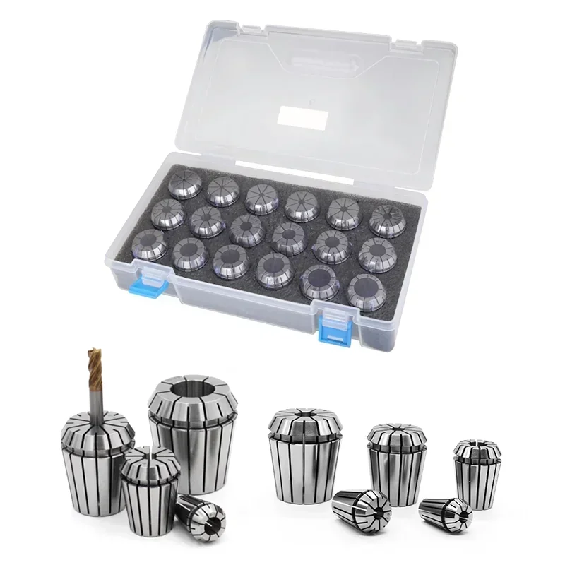 ER AA كوليت مجموعة ER11 ER16 ER20 ER25 ER32 ER40 عالية الدقة 0.008 مللي متر 0.015 مللي متر أدوات حامل لقط ER الربيع جمع تشاك ER