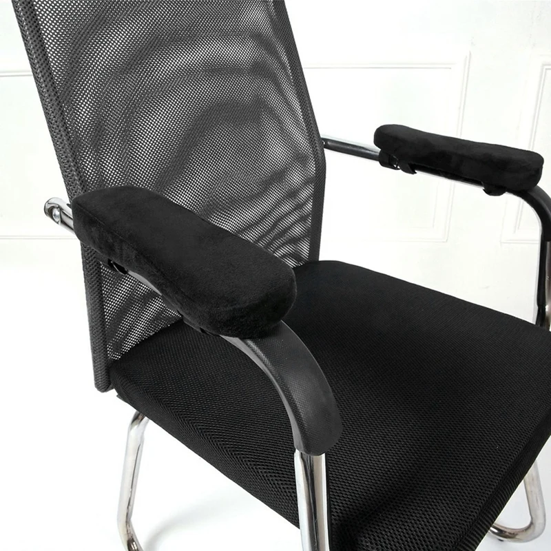 2Pcs Office Chair Parts Arm Pad Memory Foam Armrest Cover Cushion Pad For Home Office Chair Comfortable Elbow Pillow Durable