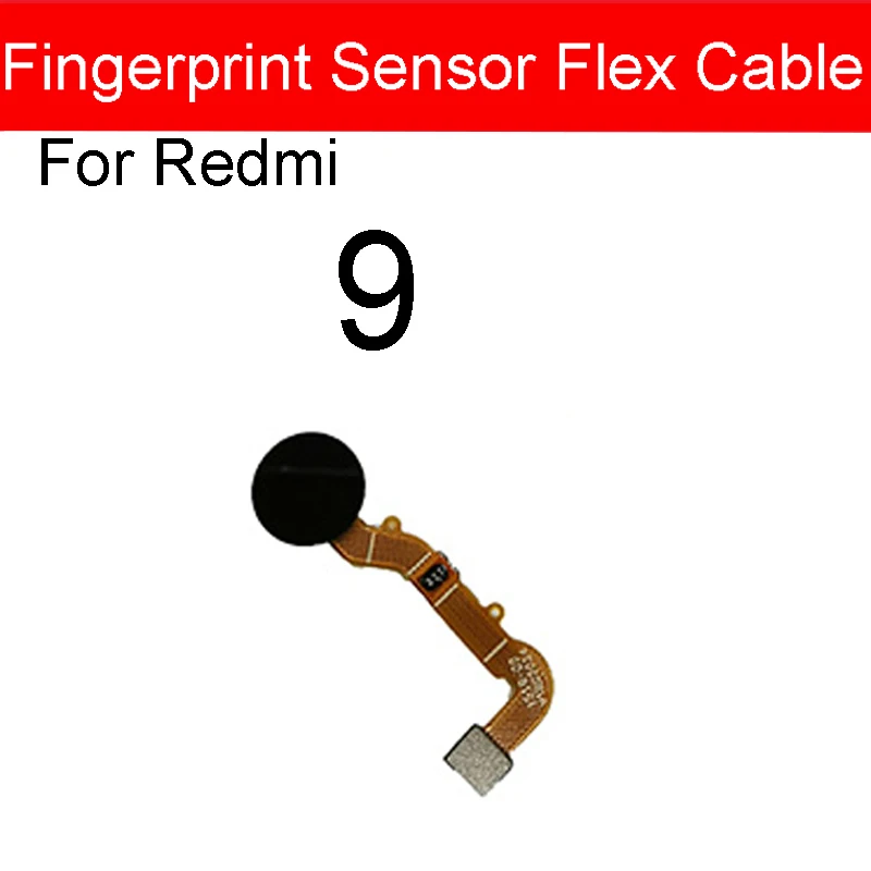 Fingerprint Recognition Sensor Flex Cable For Xiaomi Redmi Note 9 9s 9Pro Touch Sensor Fingerprint with Power Button Menu Key