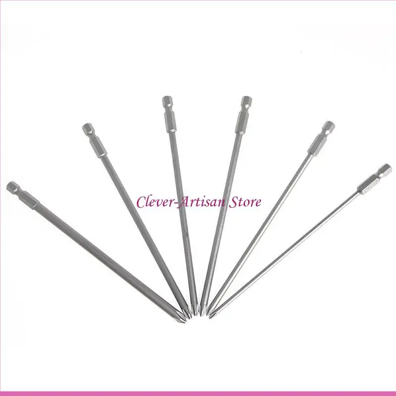 

E06B 6pcs/Set 1/4 Shank 150 мм длиной Стальный магнитный шестигран