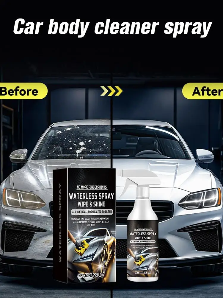 Spray nettoyant pour voiture, lavage sans eau, puissant nettoyant universel, élimine les taches corporelles, renouvellement de Surface, nettoyeur polyvalent, 1 à 5 pièces