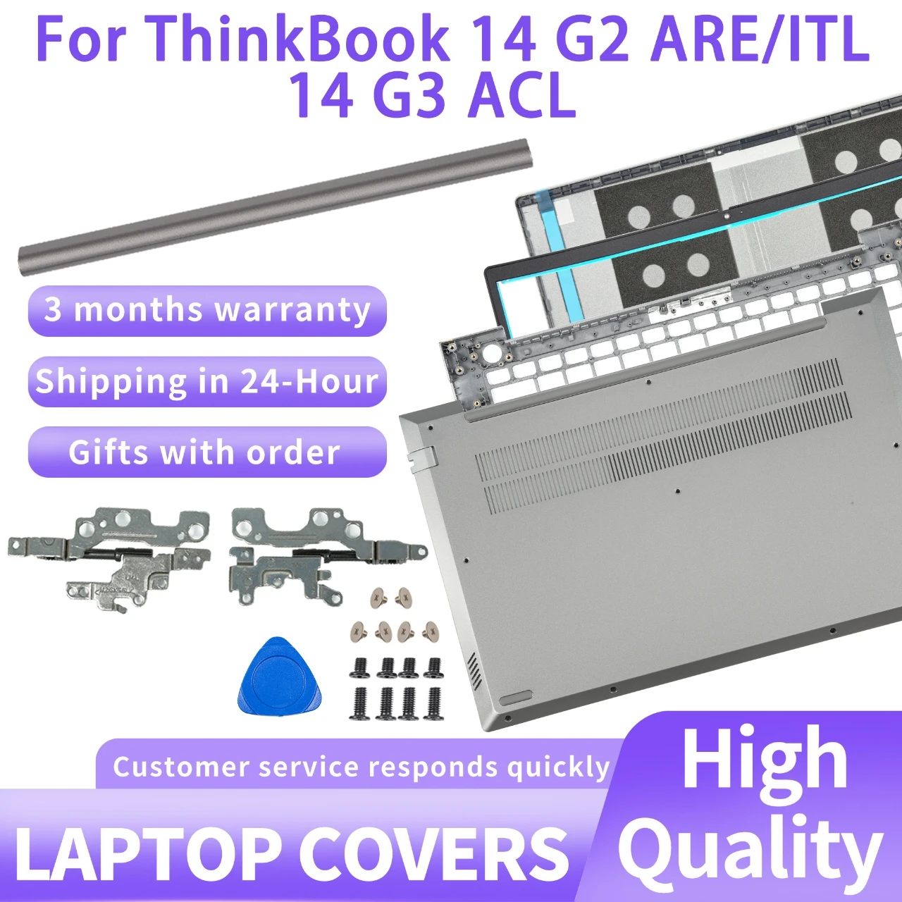 

For ThinkBook 14 G2 ITL ARE G3 ACL New For Laptop LCD Back Cover/Front Bezel/Palm rest/Bottom Case/Rear Lid Top Case/Hinge