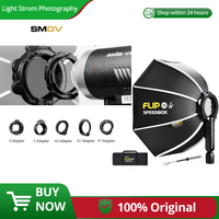 SMDV Flip 32 Quickly Release Parabolic Out Door Softbox for A2 Flash Soft box Godox V1 AD100PRO AD300PRO V860III AD200