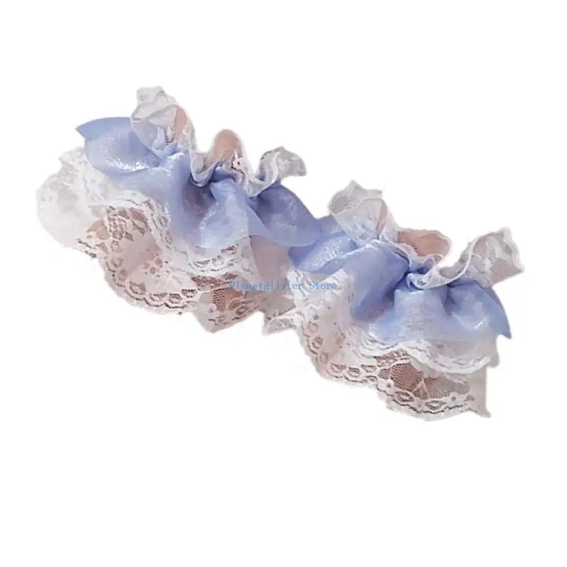 652b Eleganti maniche a mano in pizzo maniche per cannuccetto decorativo per gioco ruolo