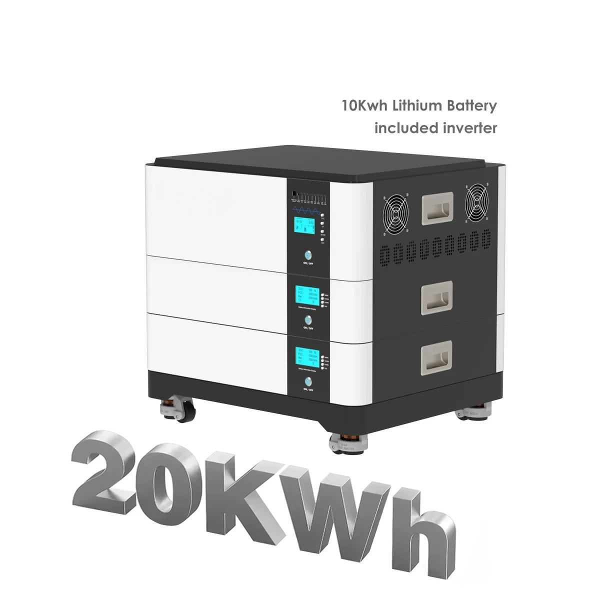 solar energy storage power system home for 48V 51.2v 400AH 20KWh Stacked LiFePO4 battery