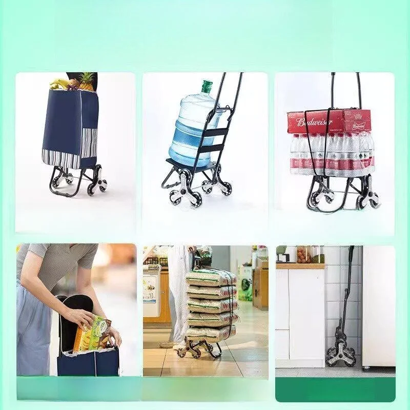 durable-stainless-steel-shopping-cart-portable-vegetable-buying-small-pulling-car-home-storage-utility-folding-shopping-basket