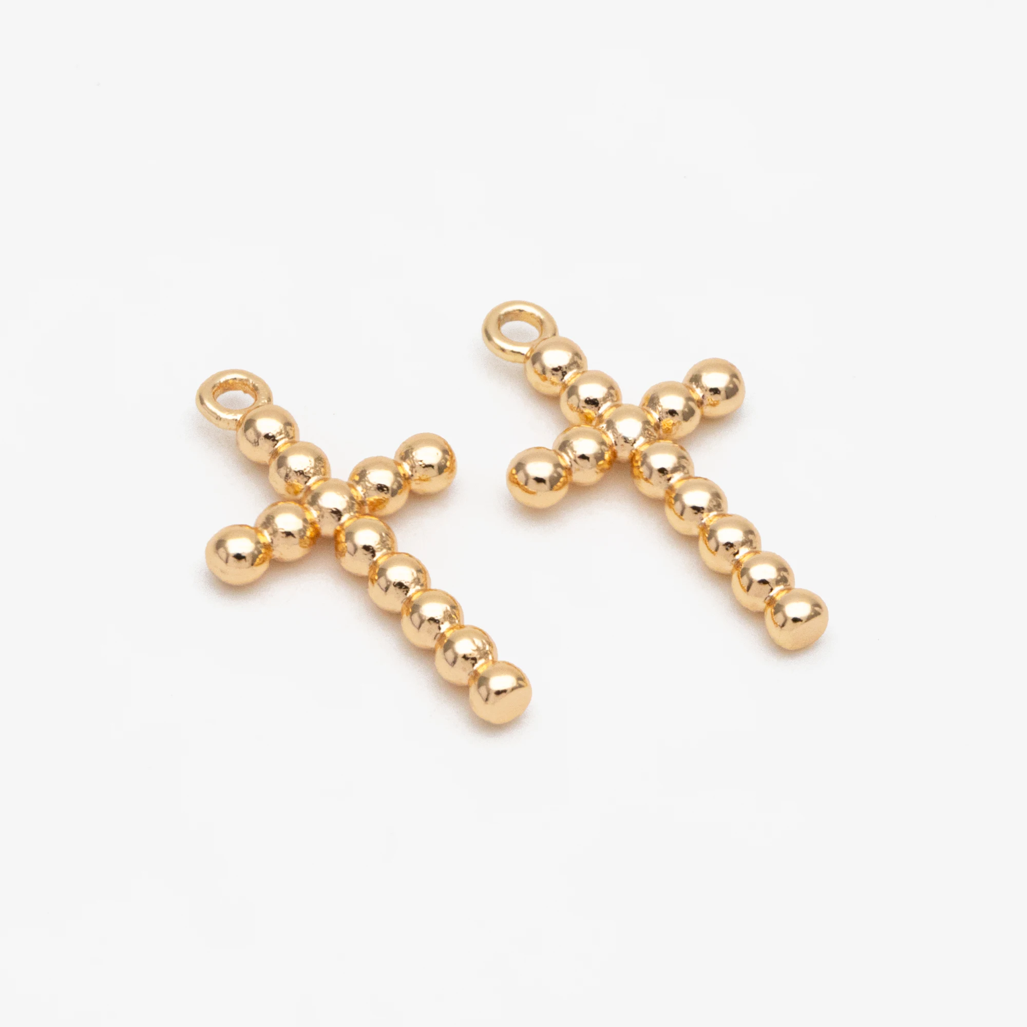 

10pcs Gold Cross Charm 20x11mm, Earrings For Jewelry Making Diy Material Supplies Findings (GB-3581)