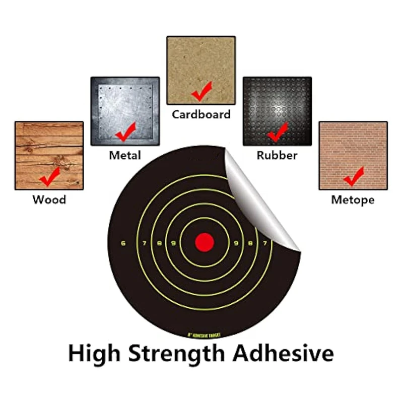 100Pcs Fluorescent Green Target Stickers Bow And Stickers Easy Install Easy To Use