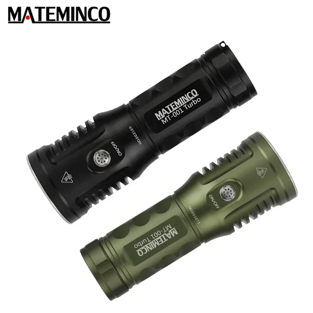 MATEMINCO MT001 Turbo Rechargeable Powerful LED Torch Type-C USB 820 Meter Long Throw Flashlight Max 10050 Lumen