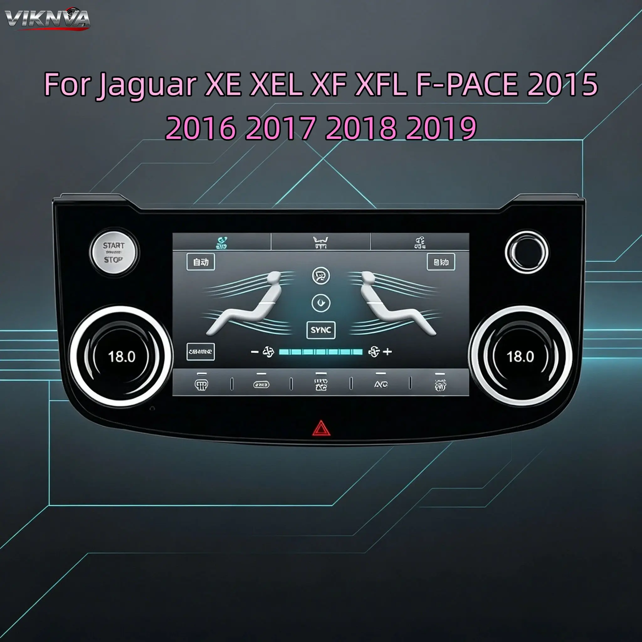 For Jaguar XE XEL XF XFL F-PACE 2015 2016 2017 2018 2019 Air Conditioner Climate Control AC Panel Touch Board LC