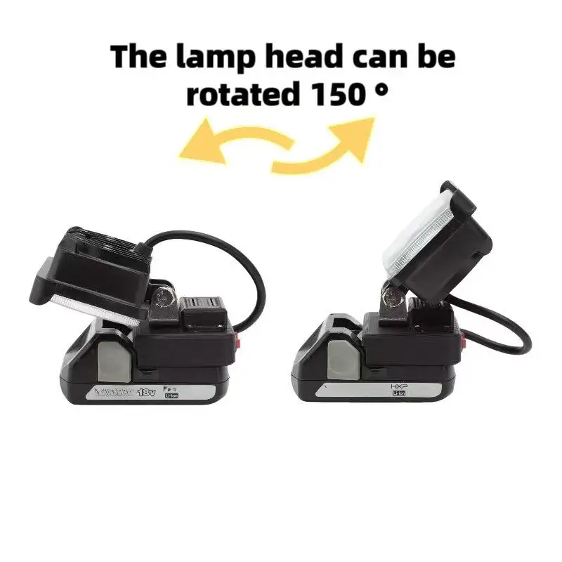 LED Working Light Spotlight Portable Lamp Lantern with USB  for Hitachi 18V Lithium Battery Lamp Lantern（Not Including Battery）