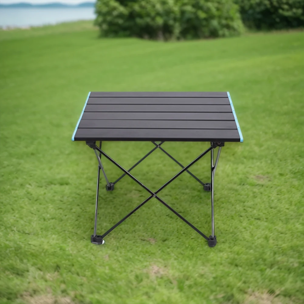 Camping Table Aluminum Alloy Picnic Table Lightweight Beach Table with Carry Bag for Beach Outdoor Hiking Picnics BBQ Cooking