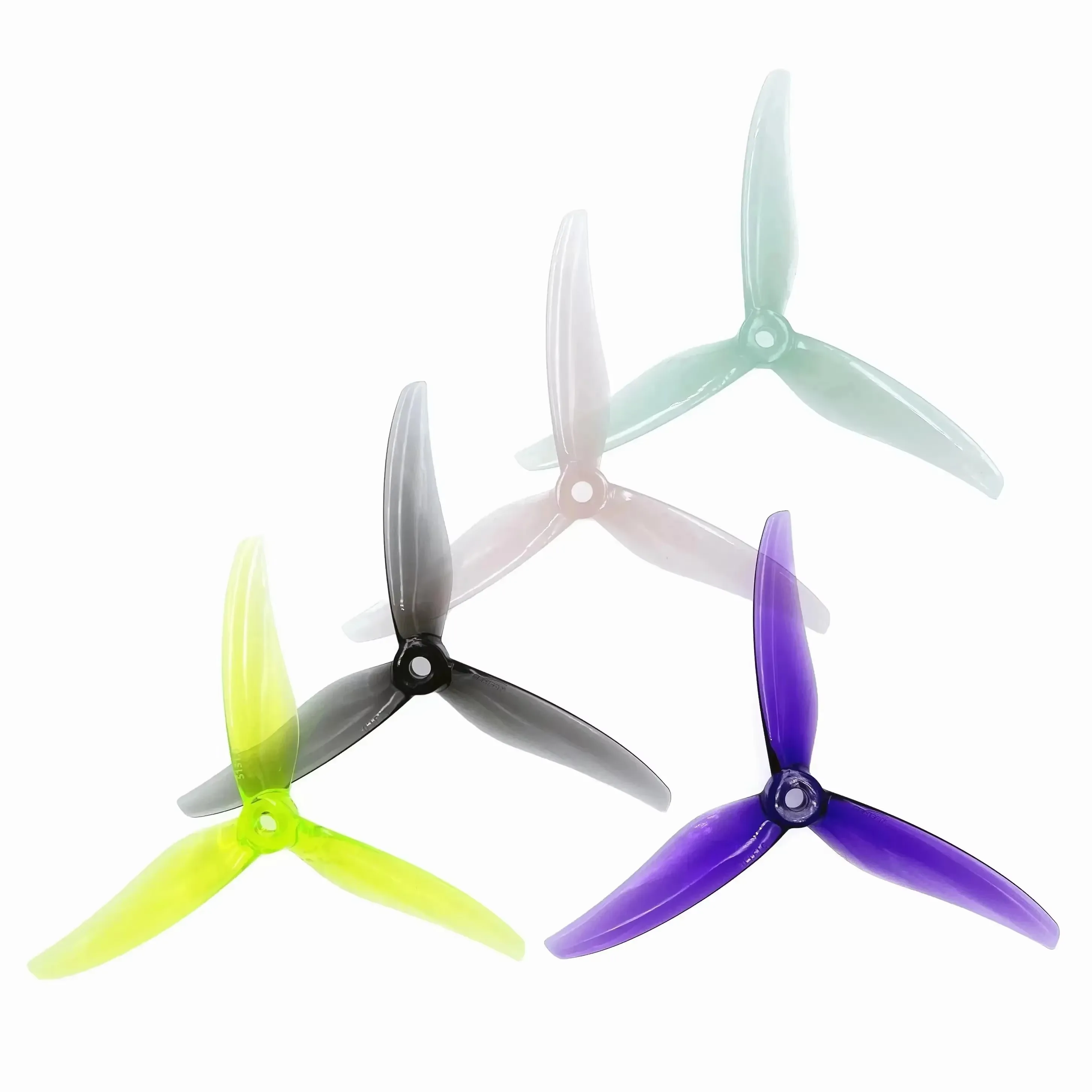 

24pcs /12 pairs Gemfan Fury 5131.0 5inch 3 Blade/Tri-Blade Propeller 2207 2306 FPV Brushless Motor Props For FPV Racing Drone