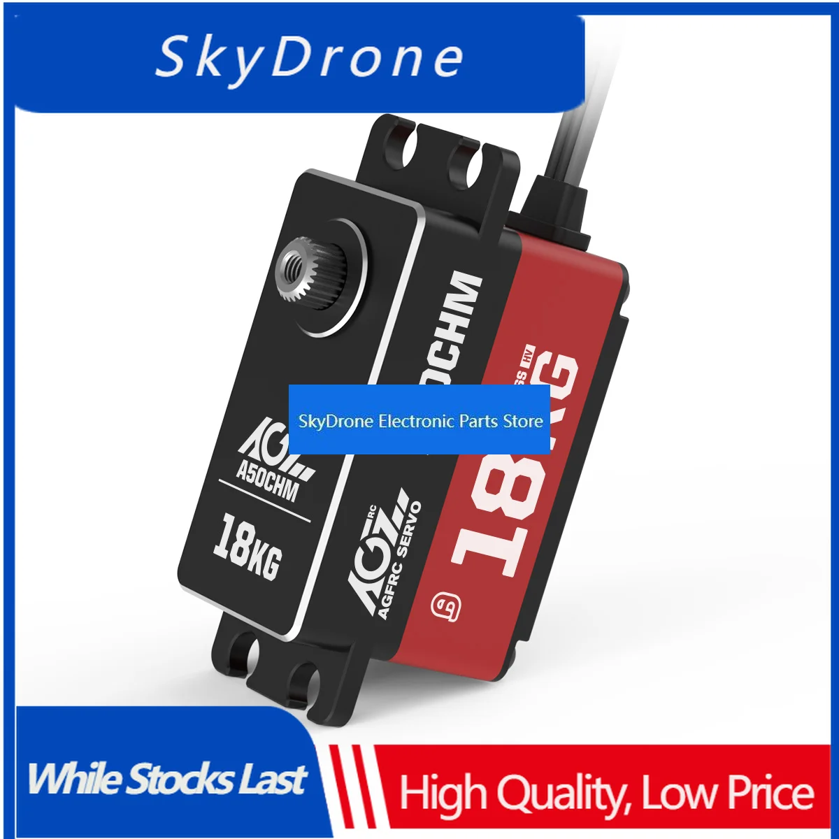 SkyDElAGFRC Low Profile A50BHL A50CHM Programmable 19KG 18KG Brushless Coreless Digital RC Servo For 1:10 1:12 RC Boat Airplane