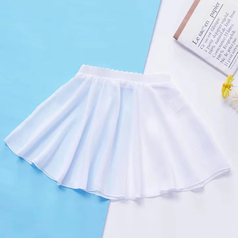 Vêtements d'entraînement de danse pour enfants, jupe menstruelle, jupe de ballet pour fille, tablier en mousseline de soie, une pièce, 600, vente chaude