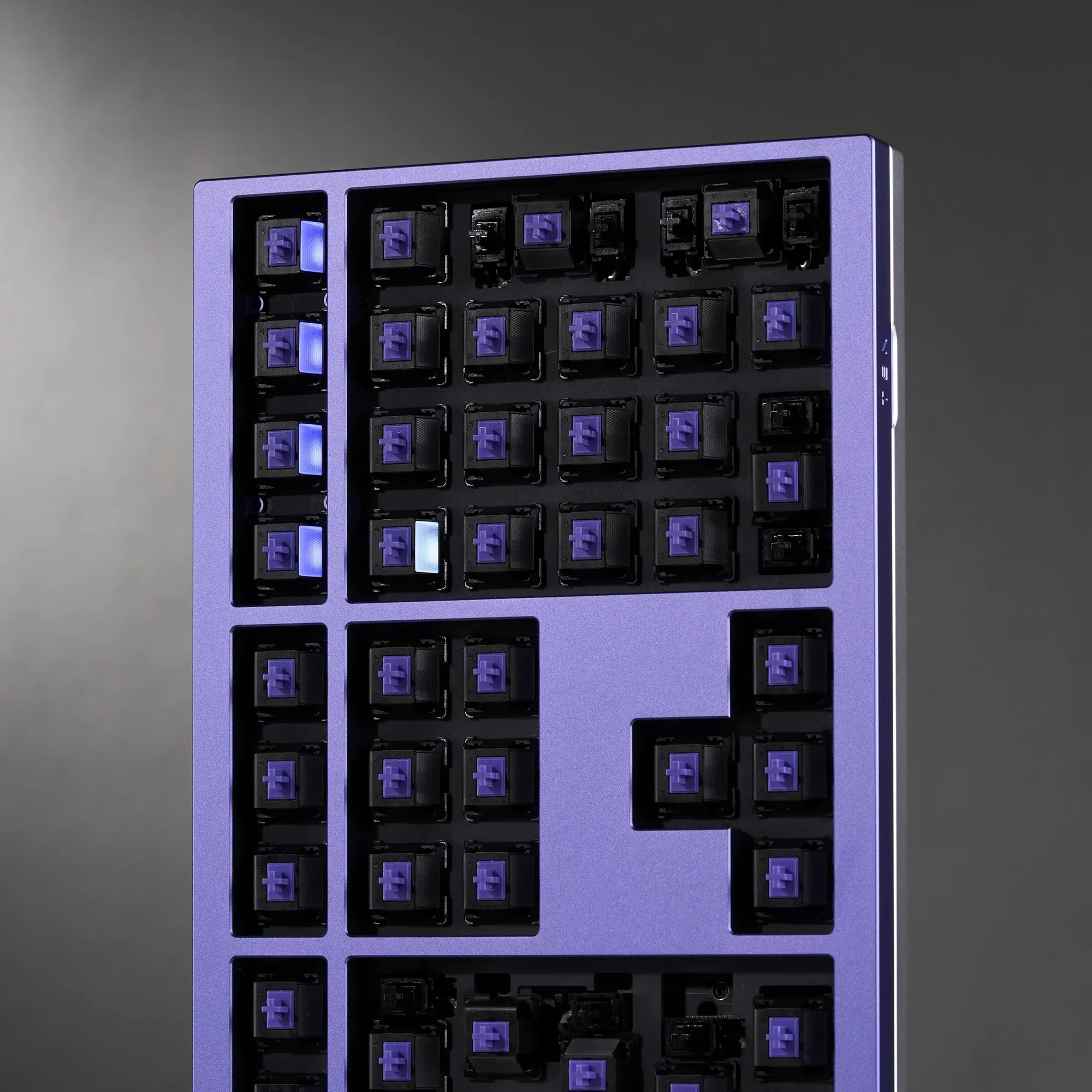 Vertex V1.2 Sakelar 5Pin Lubed Pabrik JWICK Keyboard Mekanis DIY Sakelar Linier 18Mm Panduan Lampu Sakelar Pegas Satu Tahap