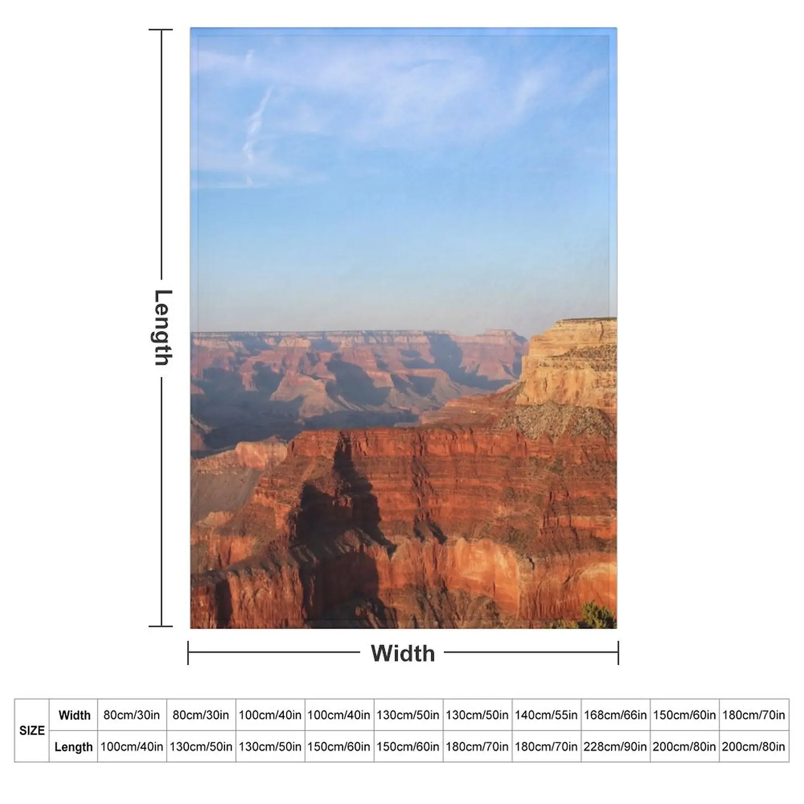 Grand Canyon South Rim Sunset Throw Blanket Fashion Sofas Luxury Throw Thermal Blankets