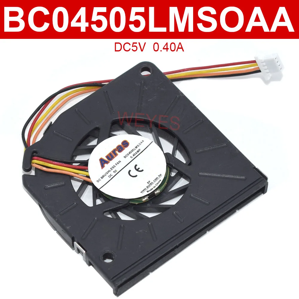 

For Auras CPU Cooler BC04505LMSOAA New DC Brushless Fan 5V Laptop Cooling 0.40A 4Pins