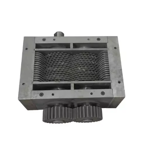 Double Shaft Shredder Blade Chamber Box for Wood Tire Plastic Metal Rubber Cardboard Tobacco (Customizable)