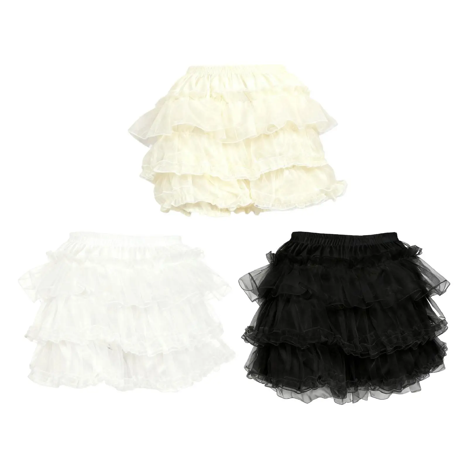 

Многослойные шорты-подъюбник для дома и косплея, с защитой от скольжения